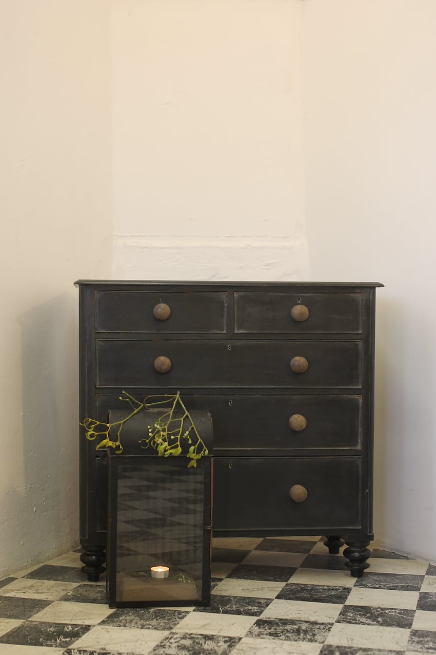 cute victorian pine two door cupboard