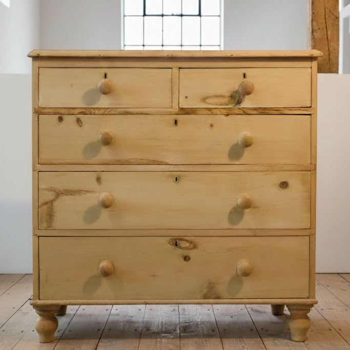classic victorian pine large chest of drawers, home