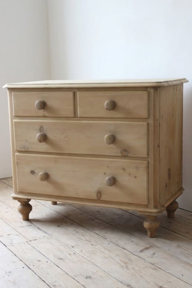 gorgeous very clean english pine cupboard two door base with one long original shelf inside and two brass round knobs.