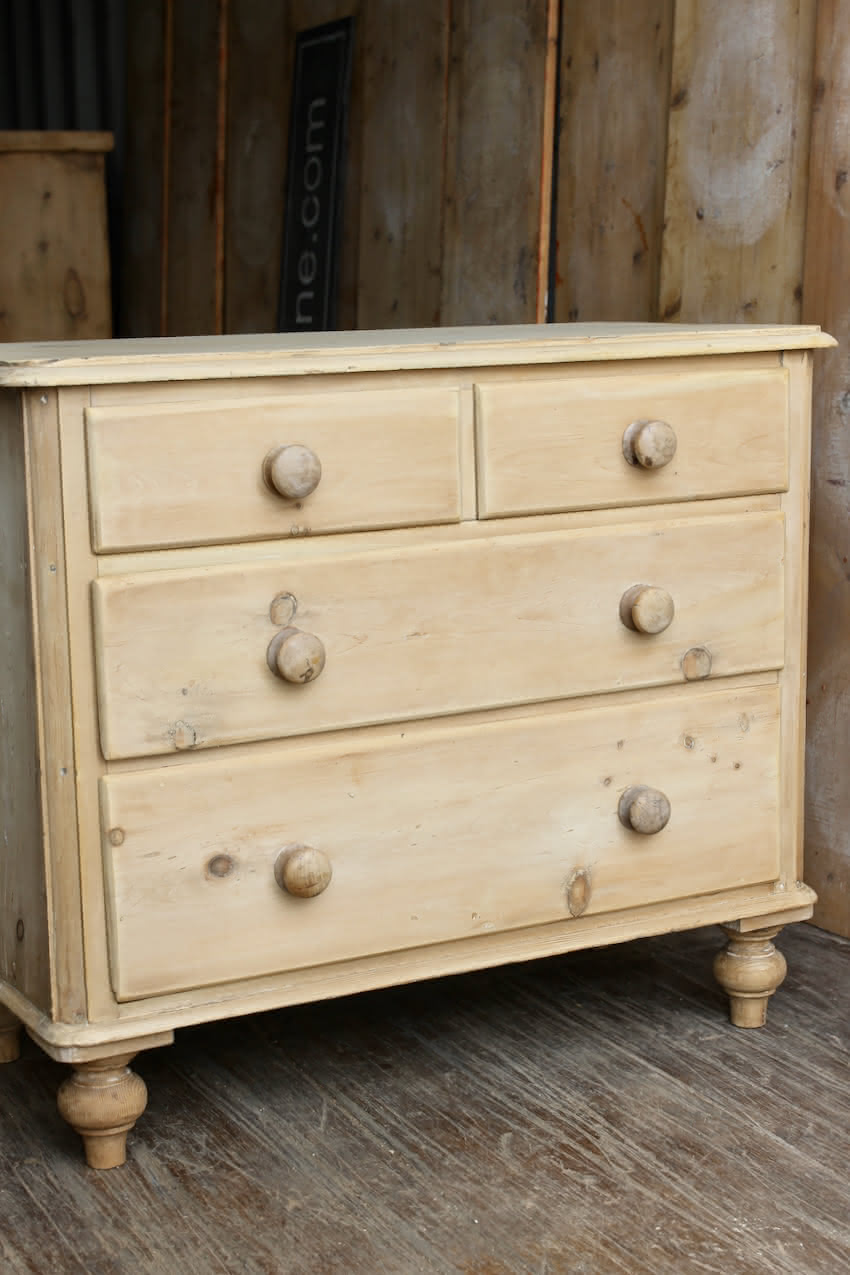 gorgeous very clean english pine cupboard two door base with one long original shelf inside and two brass round knobs.