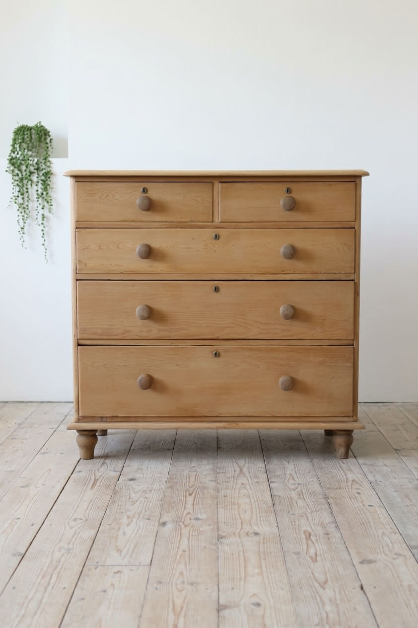 italian painted black early chest of two drawers