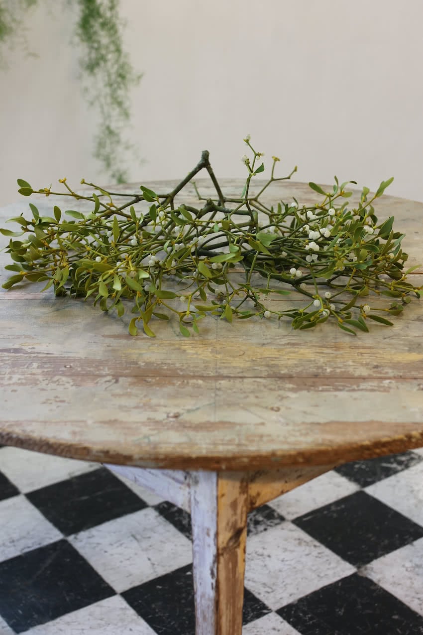 beautiful swedish pair of demi lune tables in original paint in the original condition with painted marbling effect on the top, and a repair done to a leg.