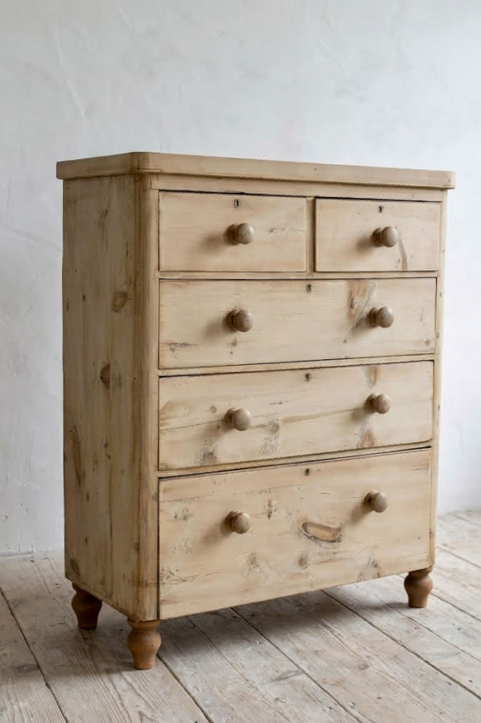 tall blonde victorian pine chest 2.jpeg