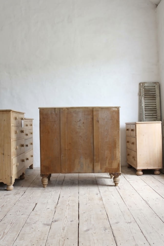 very pretty galleried french all original pine two door cupboardcupboard with shelf & metal handles and typical hinges.