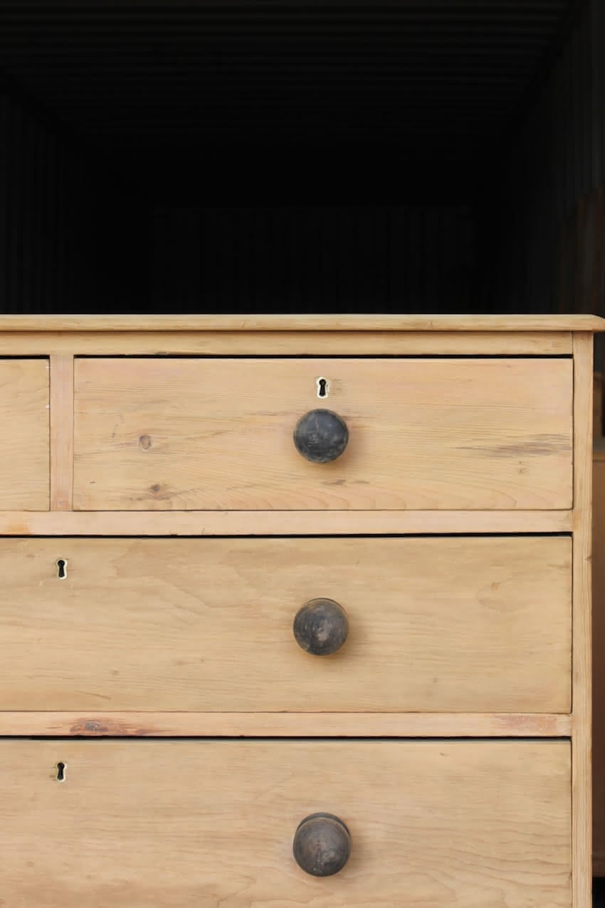 very pretty galleried french all original pine two door cupboardcupboard with shelf & metal handles and typical hinges.